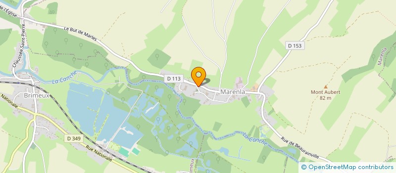 localisation de l'entreprise MADAME SABINE LECAS  MARENLA