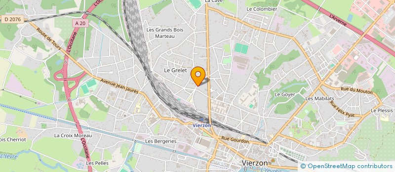 localisation de l'entreprise MADAME SABINE LECLERCQ  VIERZON