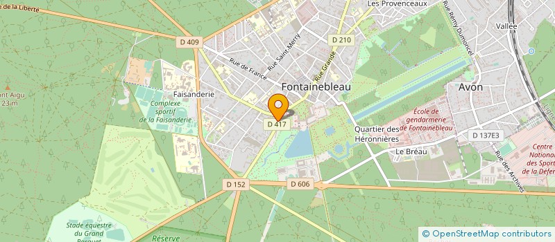 localisation de l'entreprise MADAME SABINE LECONTE à FONTAINEBLEAU