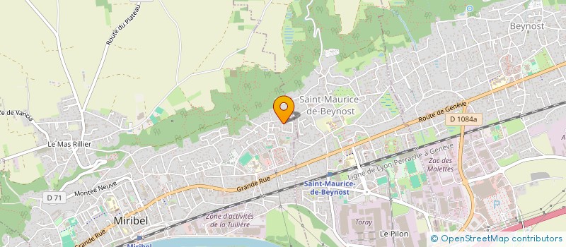 localisation de l'entreprise MADAME SABINE LEDUC à MIRIBEL