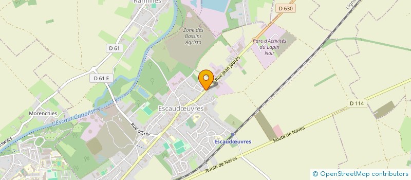 localisation de l'entreprise MADAME SABINE LEGRAND  ESCAUDUVRES