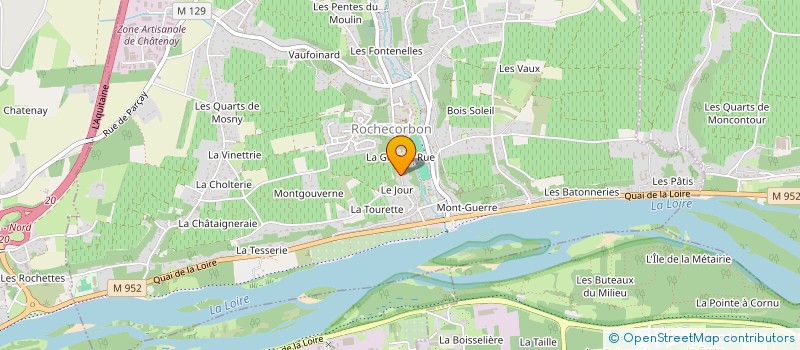 localisation de l'entreprise MADAME SABINE LEVEILLE à ROCHECORBON