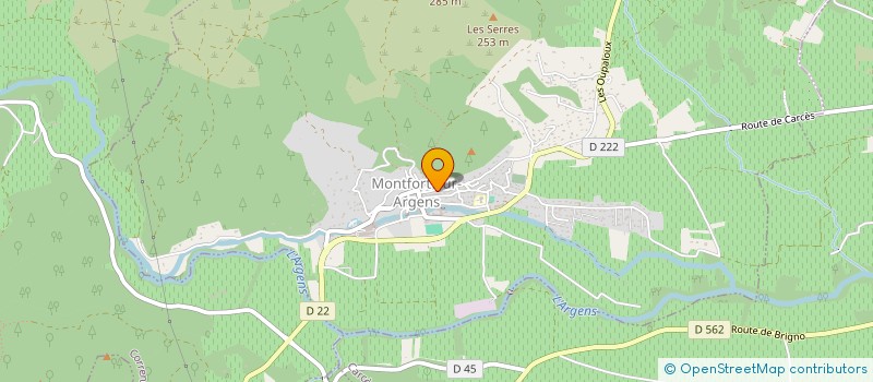 localisation de l'entreprise MADAME SABINE LIDOVE  MONTFORT-SUR-ARGENS