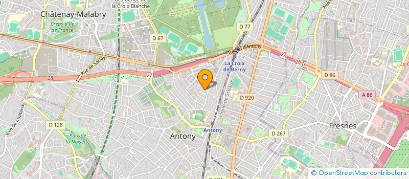 localisation de l'entreprise MADAME SABINE LLAMAS à ANTONY