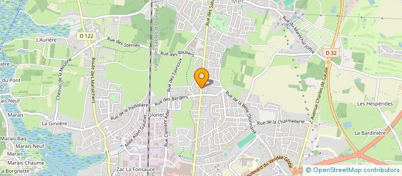 localisation de l'entreprise MADAME SABINE LOISY  LES SABLES D'OLONNE