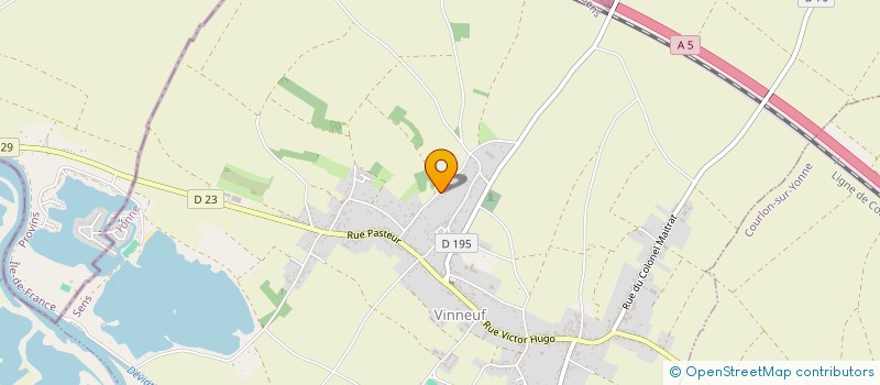 localisation de l'entreprise MADAME SABINE LOMBARD  VINNEUF