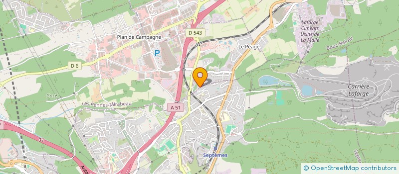 localisation de l'entreprise MADAME SABINE LOPEZ à LES PENNES-MIRABEAU