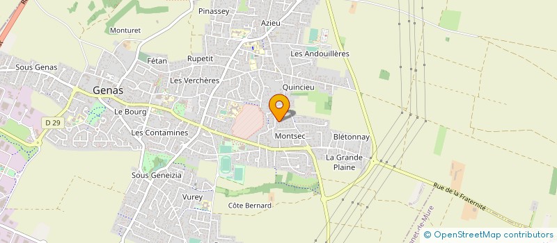 localisation de l'entreprise MADAME SABINE LOUDCHER à GENAS