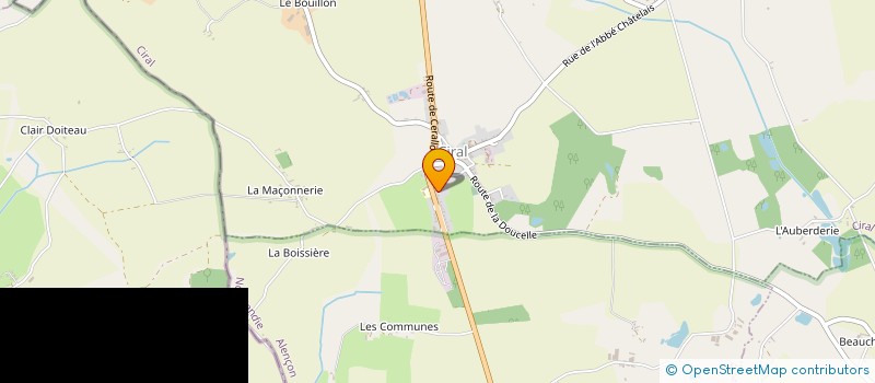 localisation de l'entreprise MADAME SABINE LOUVEAU  CIRAL