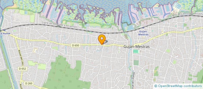 localisation de l'entreprise MADAME SABINE LUGATO  GUJAN-MESTRAS