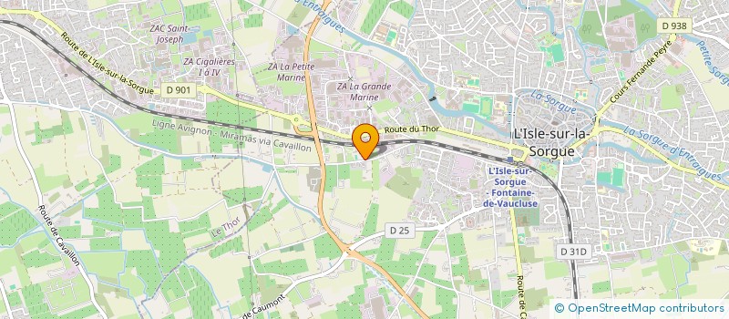 localisation de l'entreprise MADAME SABINE MAGNIER à L'ISLE-SUR-LA-SORGUE