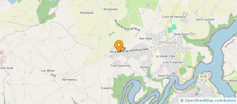 localisation de l'entreprise MADAME SABINE MAGUET  PLOUGUIEL