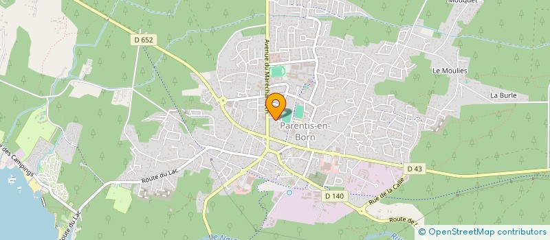 localisation de l'entreprise MADAME SABINE MAIGRET  PARENTIS-EN-BORN