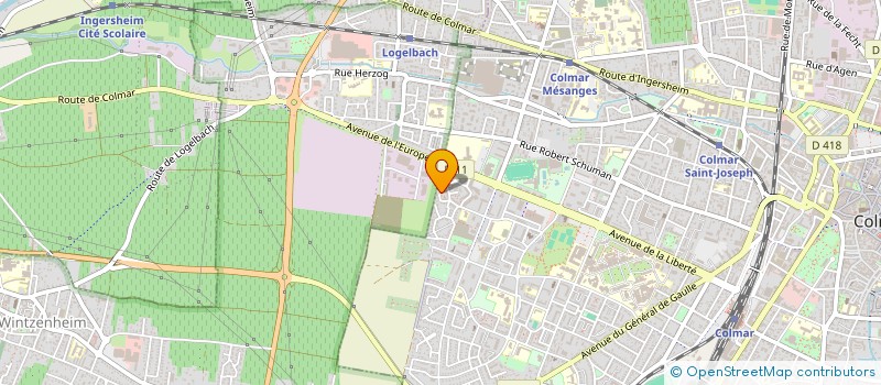 localisation de l'entreprise MADAME SABINE MALATERRE  COLMAR