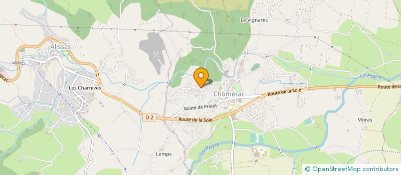 localisation de l'entreprise MADAME SABINE MALLET  CHOMERAC