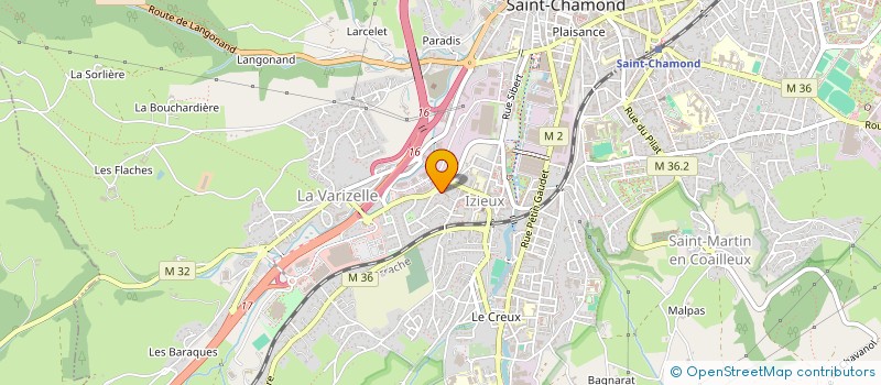 localisation de l'entreprise MADAME SABINE MARIE JEANNE COFFY à SAINT-CHAMOND