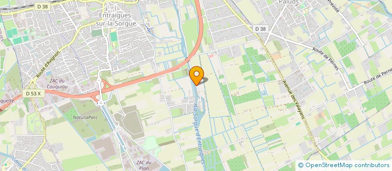 localisation de l'entreprise MADAME SABINE MARTINEZ  ENTRAIGUES-SUR-LA-SORGUE