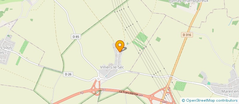 localisation de l'entreprise MADAME SABINE MATTEI à VILLIERS-LE-SEC