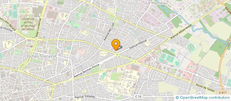 localisation de l'entreprise MADAME SABINE MAZIERE à PAU