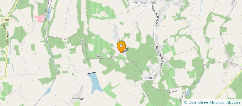 localisation de l'entreprise MADAME SABINE MELLAC à SAINTE COLOMBE EN BRUILHOIS