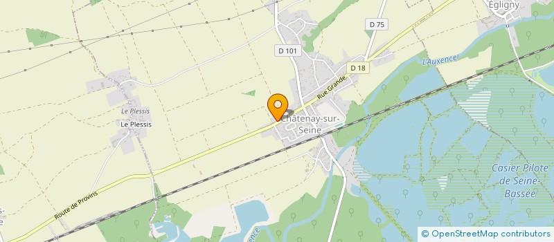 localisation de l'entreprise MADAME SABINE MERRIN  CHATENAY-SUR-SEINE