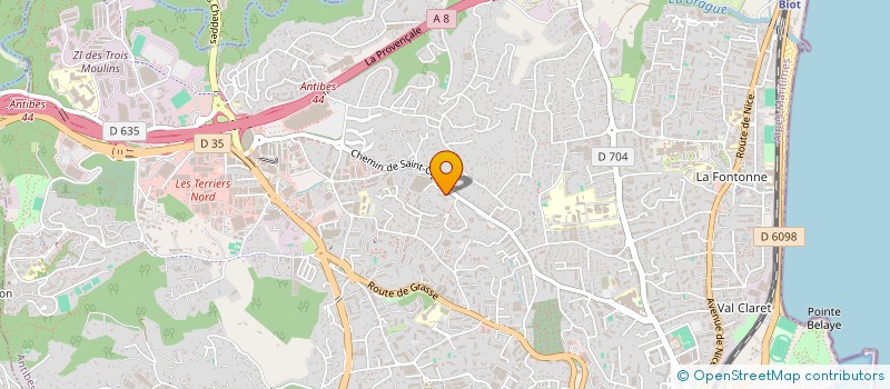 localisation de l'entreprise MADAME SABINE MERTENS  ANTIBES