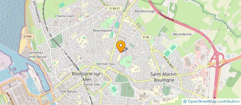 localisation de l'entreprise MADAME SABINE MEURICE à BOULOGNE-SUR-MER