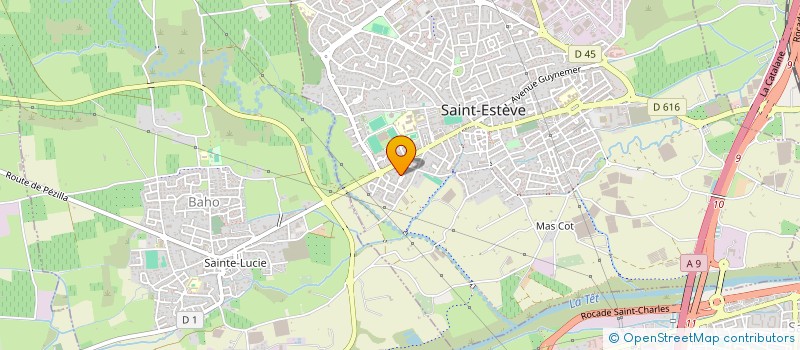 localisation de l'entreprise MADAME SABINE MICHEL à SAINT-ESTEVE