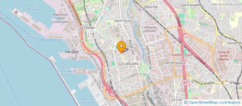 localisation de l'entreprise MADAME SABINE MINASSIAN à MARSEILLE