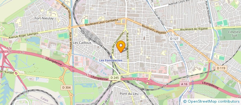 localisation de l'entreprise MADAME SABINE MINET  CALAIS