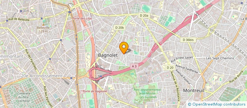 localisation de l'entreprise MADAME SABINE MINICONI à BAGNOLET