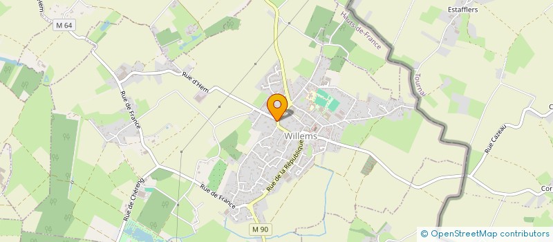 localisation de l'entreprise MADAME SABINE MONDELLO  WILLEMS