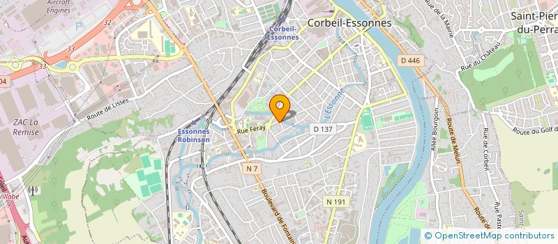 localisation de l'entreprise MADAME SABINE MORIN à CORBEIL-ESSONNES