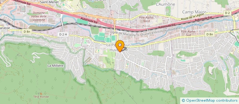 localisation de l'entreprise MADAME SABINE MOSLE  LA PENNE-SUR-HUVEAUNE