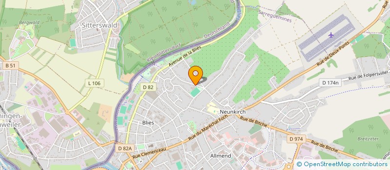 localisation de l'entreprise MADAME SABINE MULLER  SARREGUEMINES