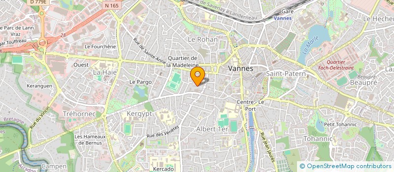 localisation de l'entreprise MADAME SABINE MULLER à VANNES