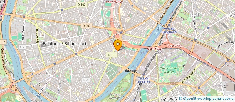 localisation de l'entreprise MADAME SABINE - NICOLE GUILLAUME  BOULOGNE-BILLANCOURT