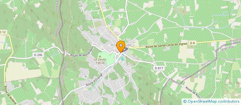 localisation de l'entreprise MADAME SABINE NOEL à ROCHEGUDE
