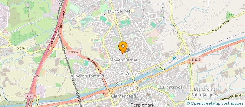 localisation de l'entreprise MADAME SABINE NOGUES à PERPIGNAN