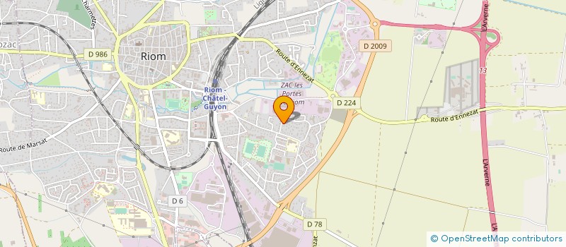 localisation de l'entreprise MADAME SABINE PABIOT  RIOM