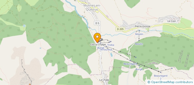 localisation de l'entreprise MADAME SABINE PAILLIEZ  MOLINES-EN-QUEYRAS