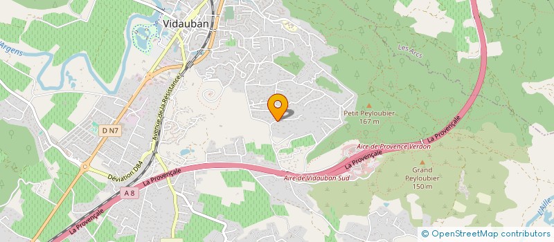 localisation de l'entreprise MADAME SABINE PATRONE à VIDAUBAN