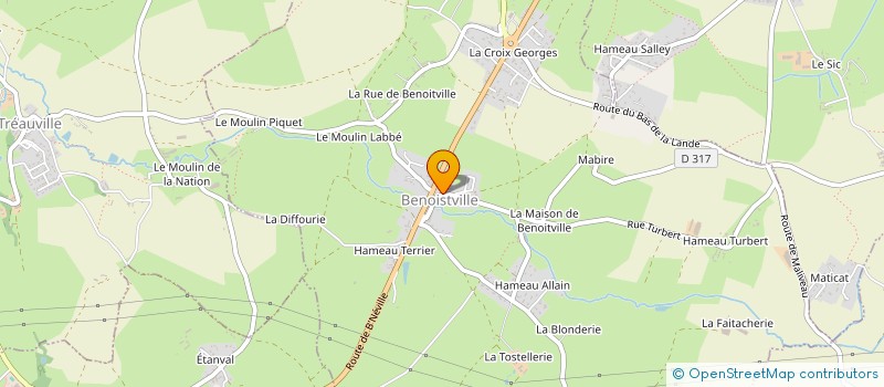 localisation de l'entreprise MADAME SABINE PELLERIN  BENOITVILLE