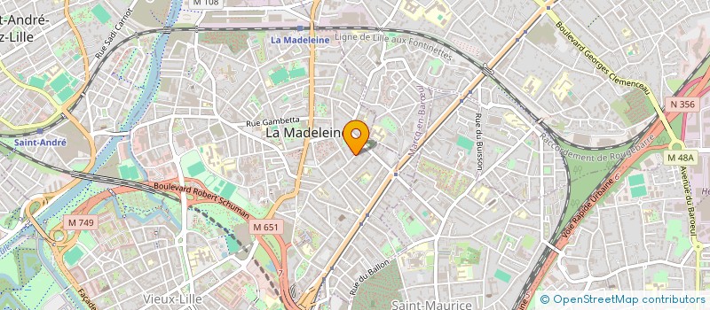 localisation de l'entreprise MADAME SABINE PENNEQUIN à LA MADELEINE