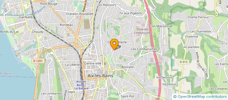 localisation de l'entreprise MADAME SABINE PERCHE à AIX-LES-BAINS