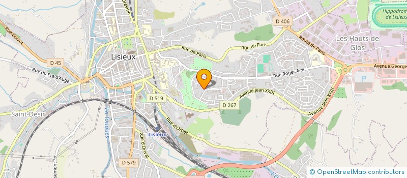 localisation de l'entreprise MADAME SABINE PEREZ  LISIEUX