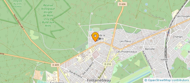 localisation de l'entreprise MADAME SABINE PETIT  FONTAINEBLEAU