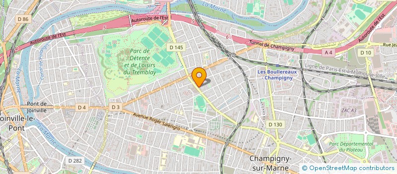 localisation de l'entreprise MADAME SABINE PETIT à CHAMPIGNY-SUR-MARNE