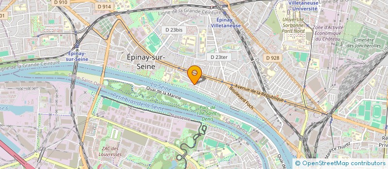 localisation de l'entreprise MADAME SABINE PETIT à EPINAY-SUR-SEINE