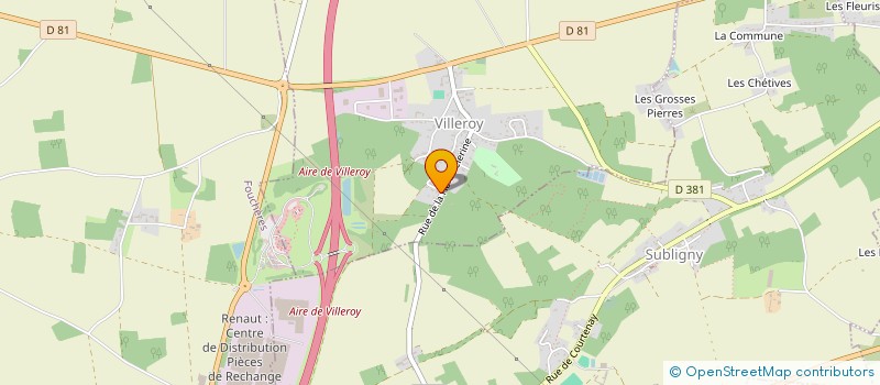 localisation de l'entreprise MADAME SABINE PIERRAT  VILLEROY